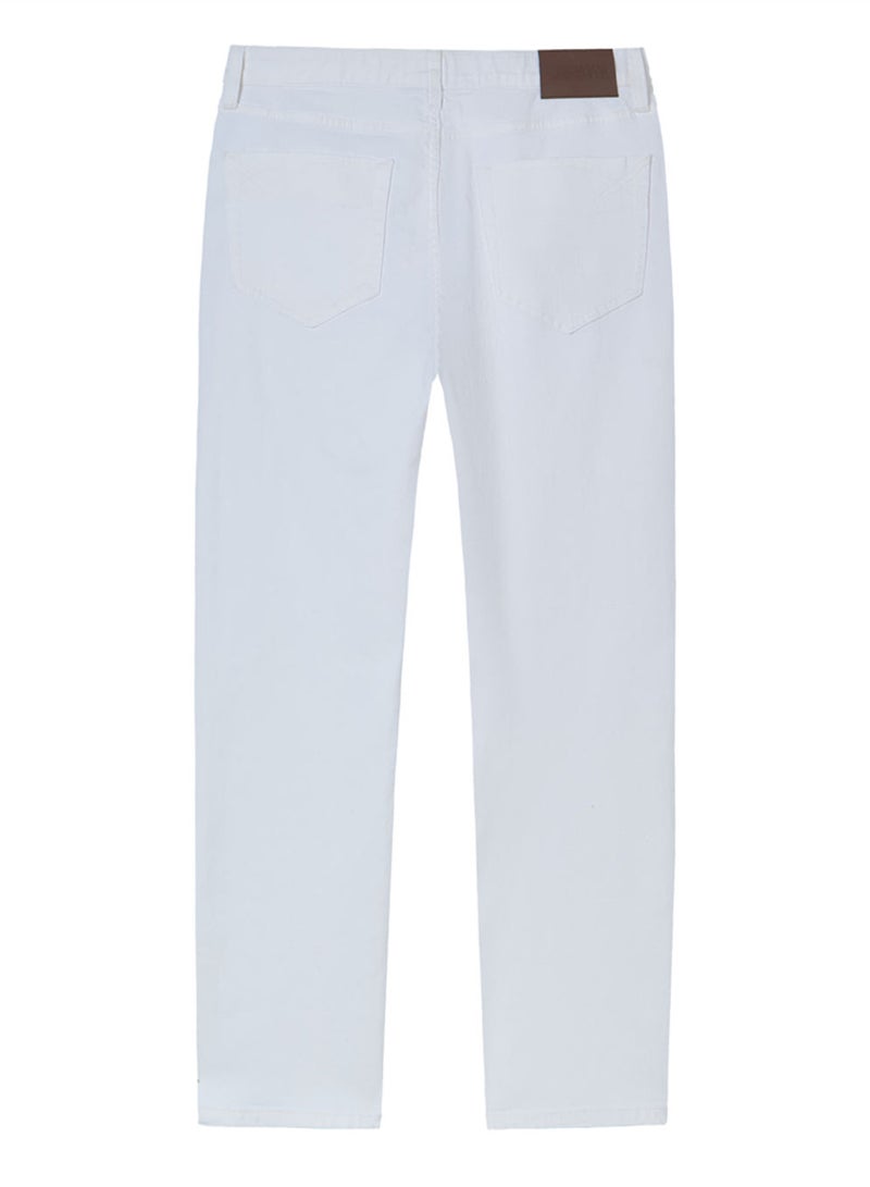 GIORDANO Men’s Skinny Taper Stretch Denim Jeans with Elastic Waist - Image 4